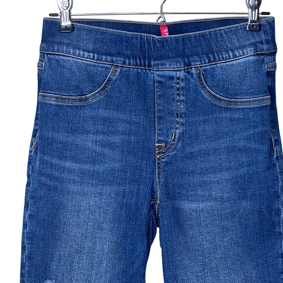 Spanx Jeanish Leggings Tummy Shaping Faux Front Pockets Blue Women XS - Picture 4 of 8